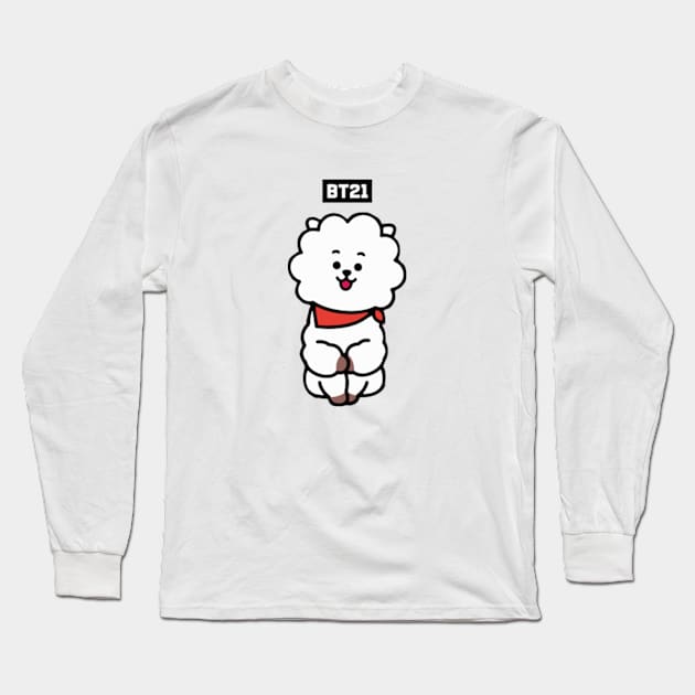 bt21 bts exclusive design 67 Long Sleeve T-Shirt by Typography Dose